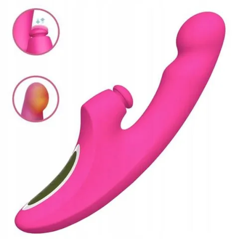 Wibrator dopochwowy z funkcją ogrzewania i ruchami posuwisto zwrotnymi.
