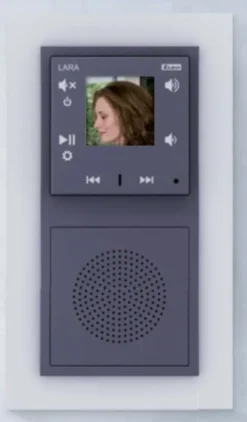 Wideodomofon intercom LARA-IC/BR biały, design LOGUS90, EFAPEL, ELKOEP, iNELS, BASE