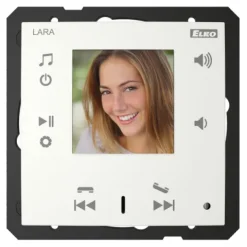 Wideodomofon intercom LARA-IC/GE lodowy, design LOGUS90, EFAPEL, ELKOEP, iNELS, TGE, GE, AQUARELLA