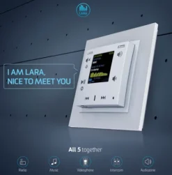 Wideodomofon intercom LARA-IC/MF kość słoniowa, design LOGUS90, EFAPEL, ELKOEP, iNELS, TMF, MF, BASE