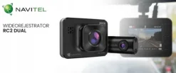 Wideorejestrator kamera samochodowa Navitel RC2 Dual Przód tył Full HD 2"