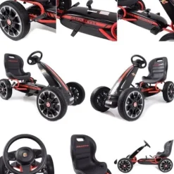 WIELKI LICENCJONOWANY GOKART FIAT ABARTH KOŁA EVA JAKOŚĆ /PB9388A