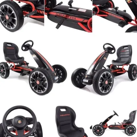 WIELKI LICENCJONOWANY GOKART FIAT ABARTH KOŁA EVA JAKOŚĆ /PB9388A