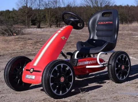 WIELKI LICENCJONOWANY GOKART FIAT ABARTH KOŁA EVA JAKOŚĆ /PB9388A