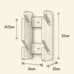 Wieszak John Paddle Snow Rack 2 na deski snowboardowe, kite, wake i skate