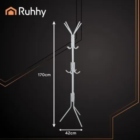 Wieszak Stojący 170Cm - Biały Ruhhy 26360