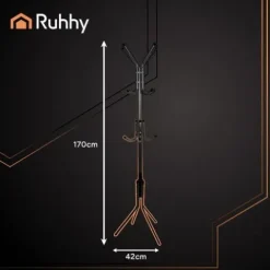 Wieszak Stojący 170Cm - Czarny Ruhhy 26362