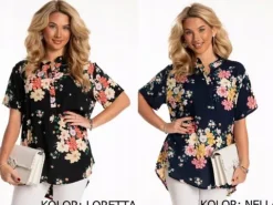 Świetna Wygodna Kobieca BLUZKA Koszula Plus Size Dużo Rozmiarów Kolorów