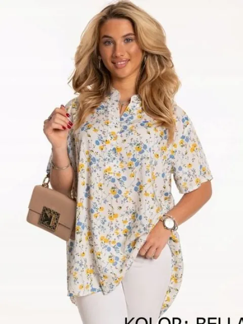 Świetna Wygodna Kobieca BLUZKA Koszula Plus Size Dużo Rozmiarów Kolorów