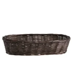 Wiklinowa Owalna Taca na Pieczywo 33x16 H8 cm