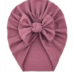 WIOSNA CZAPKA TURBAN z kokardą r.38-42 cm 3-6 m-cy + GRATIS