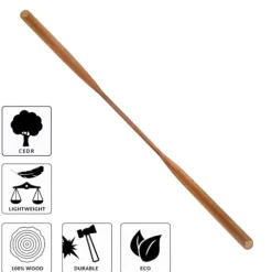 Wiosło Grenlandzkie John Paddle Eskimo Cedrowe Proste 85mm 210 cm