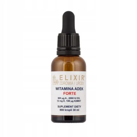 WITAMINA ADEK FORTE A D3 E K2 MK-7 30ml 900 KROPLI