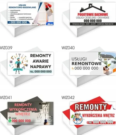 Wizytówki firmowe GOTOWY PROJEKT GRATIS 100 sztuk CUKIERNIA SŁODKOŚCI