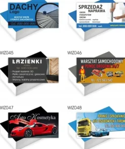 Wizytówki firmowe GOTOWY PROJEKT GRATIS 100 sztuk CUKIERNIA SŁODKOŚCI
