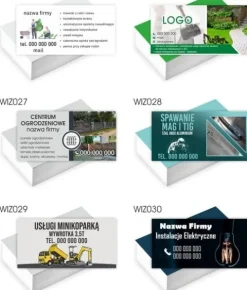 Wizytówki firmowe GOTOWY PROJEKT GRATIS 100 sztuk CUKIERNIA SŁODKOŚCI