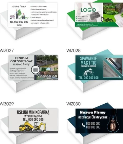 Wizytówki firmowe GOTOWY PROJEKT GRATIS 100 sztuk CUKIERNIA SŁODKOŚCI
