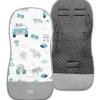 Wkładka do wózka spacerowego 37x78 cm dwustronna, mata do wózka spacerowego, zwierzątka