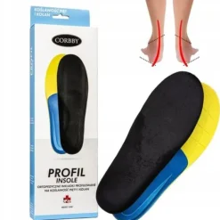 Wkładki do butów ortopedyczne supinujące na platfusa Profil Insole r. 35-37