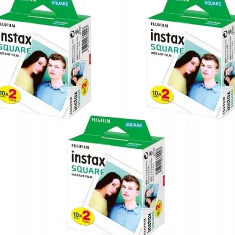 Wkłady Instax SQUARE 3x20sztuk 60 ZDJĘĆ Film Fujifilm SQ1 SQ6 Drukarka Link