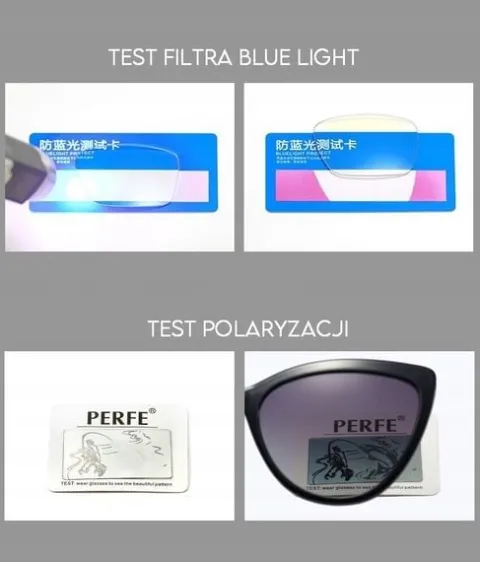 2W1 Kocie Damskie OKULARY do KOMPUTERA + Nakładka przeciwsłoneczna CLIP-ON