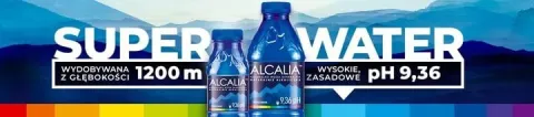Woda Alkaliczna Alcalia pH 9,36 SUPERWATER 12x1l