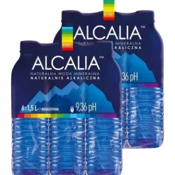 Woda Alkaliczna Alcalia wysokie pH 9,36 12 x 1,5 l