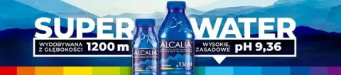 Woda Alkaliczna Alcalia wysokie pH 9,36 12 x 1,5 l