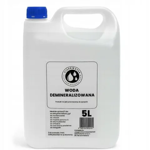 WODA DO ŻELAZKA 4 x 5L Woda Demineralizowana 20L Ultra Czysta