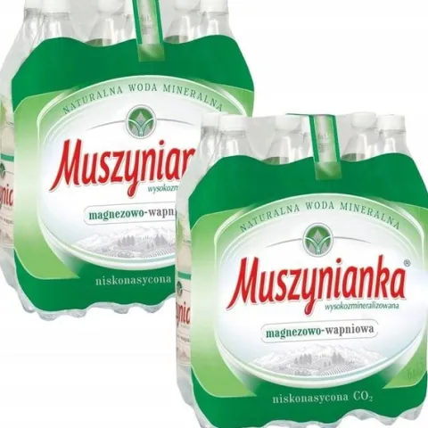 Woda Muszynianka mineralna niskonasycona CO2 12 sztuk