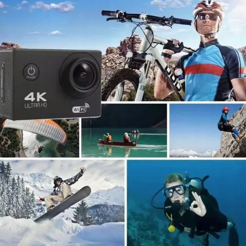 WODOODPORNA KAMERA 4K HD WIFI SPORTOWA GO PRO + BEZPŁATNE 17AKCESORIÓW