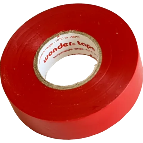 WONDER TAŚMA K1XB0 0,15mm/19mm/20m CZERWONA PREMIUM VDE MROZOODPORNA MOCNA