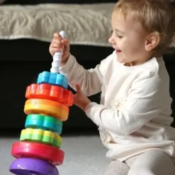 WOOPIE BABY Edukacyjna Piramidka Zakręcona Wieża Zwierzątka