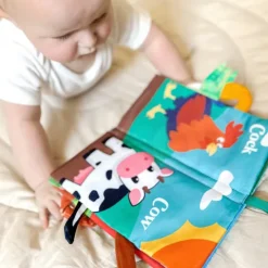 WOOPIE BABY Książeczka z Ogonkami Zwierząt Materiałowa