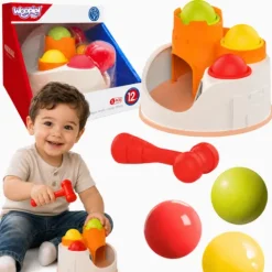 WOOPIE BABY Wbijak Przebijanka Zamek Kule Młotek Zabawka Edukacyjna 12m+