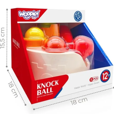 WOOPIE BABY Wbijak Przebijanka Zamek Kule Młotek Zabawka Edukacyjna 12m+
