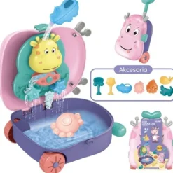 WOOPIE Zestaw do Piasku 3w1 Walizka Jelonek + Zabawka Wodna
