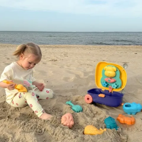 WOOPIE Zestaw do Piasku 3w1 Walizka Piesek Stolik Wodny