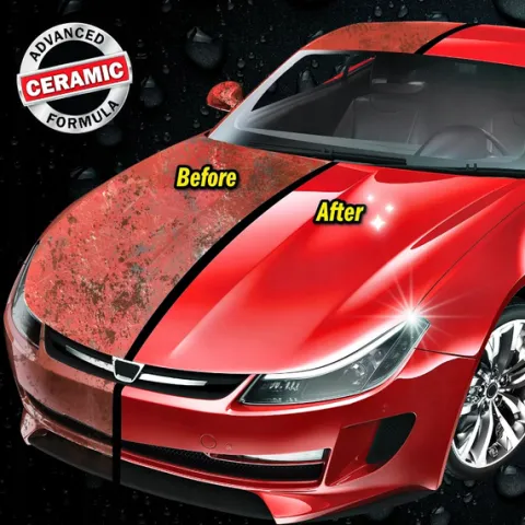 WOSK SAMOCHODOWY CERAMICZNY DO LAKIERU 3W1 SPRAY WAX POWŁOKA DETAILING SHINE HYBRYDOWA