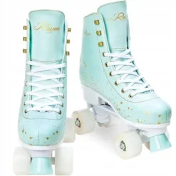 Wrotki Raven Noa Mint LED 39-42