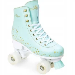 Wrotki Raven Noa Mint LED 39-42