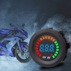 WSKAŹNIK AKUMULATORA MIERNIK NAPIĘCIA NAŁADOWANIA ŁODZI MOTOCYKLA TEST 12V
