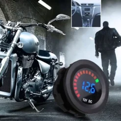 WSKAŹNIK AKUMULATORA MIERNIK NAPIĘCIA NAŁADOWANIA ŁODZI MOTOCYKLA TEST 12V