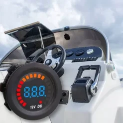 WSKAŹNIK AKUMULATORA MIERNIK NAPIĘCIA NAŁADOWANIA ŁODZI MOTOCYKLA TEST 12V
