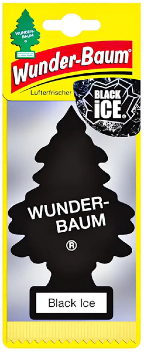WUNDER BAUM BLACK ICE CHOINKA ZAPACHOWA DŁUGOTRWAŁY ODŚWIEŻACZ POWIETRZA