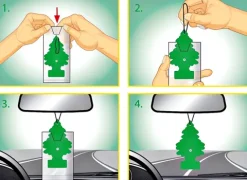 WUNDER BAUM BLACK ICE CHOINKA ZAPACHOWA DŁUGOTRWAŁY ODŚWIEŻACZ POWIETRZA