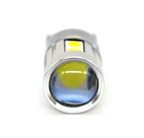 W5W żarówka LED T10 12-24V CANBUS 500lm 8 kolorów Limonkowa