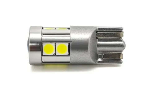 W5W żarówka LED T10 12-24V CANBUS 500lm 8 kolorów Limonkowa