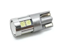 W5W żarówka LED T10 12-24V CANBUS 500lm 8 kolorów Niebieska zimna