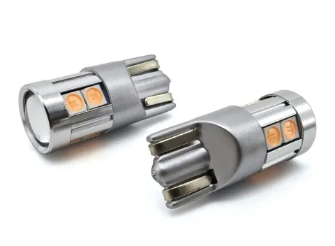 W5W żarówka LED T10 12-24V CANBUS 500lm 8 kolorów Fioletowa